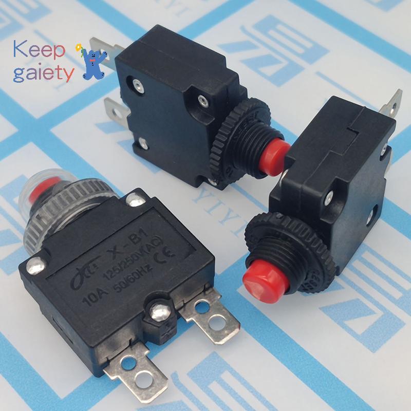 [Kpt-t] Thermal Switch Circuit Breaker Overload Protector 5A 6A 8A 10A 15A 20A Overload Switch Prote
