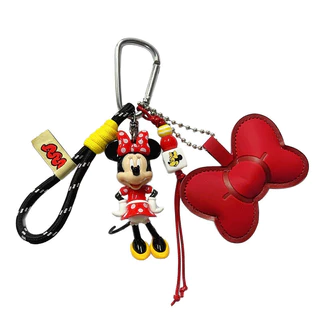 พวงกุญแจถุงมือหนัง Disney MIU ของแท้/การ์ตูน Minnie Mickey จี้ตุ๊กตาของขวัญเล็กๆ