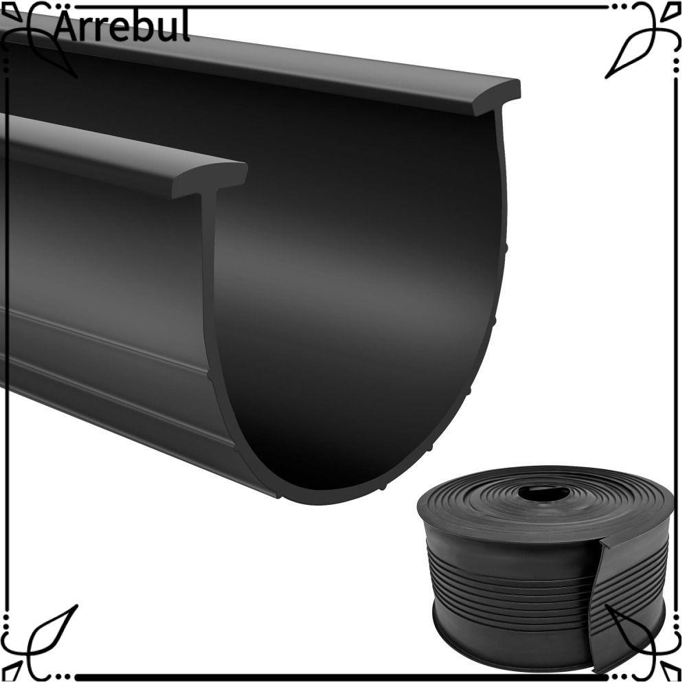 ซีลด้านล่างประตูโรงรถ ARREBUL, U-Shape Wear Resistance T Ends แถบปิดผนึก, ยาง 1/3/5 ม. ซีลทดแทนแบบไม