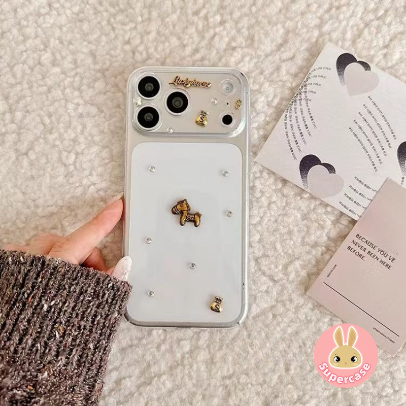 Get Rich 3D Ponyเคสโทรศัพท์สําหรับOPPO A98 A97 A96 A95 A94 A93 2020 A93S A92 A80 A79 A78 A77S A77 A7