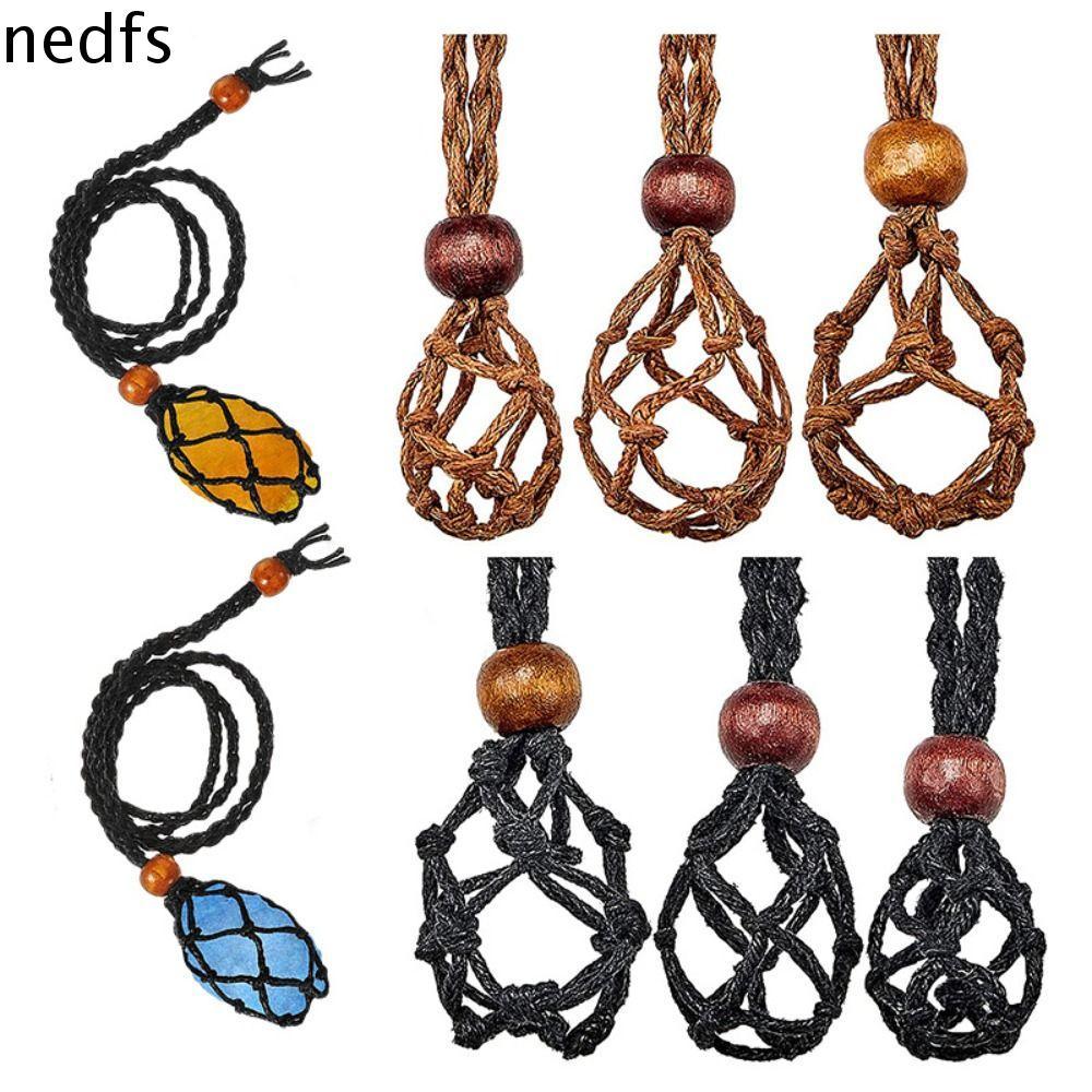ที่ใส่สร้อยคอคริสตัล เนฟส์, สายสร้อยคออารมณ์.hand-woven, สามารถปรับขนาดได้ง่าย - DIY สำหรับสร้อยคอแล