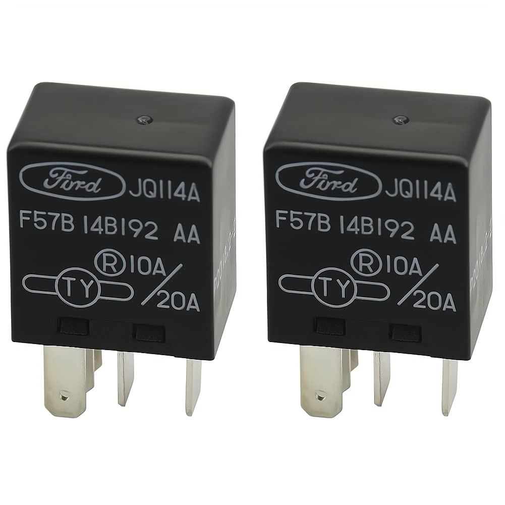แพ็ค 2 F57B14B192AA 5 Pins 12V รีเลย์อเนกประสงค์แทนที่ RY612 19290 ยานยนต์ A/C รีเลย์คลัตช์เข้ากันได
