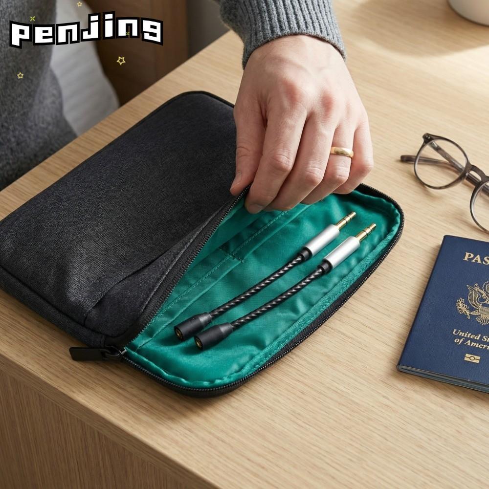 PENJING 2PCS MMCX หญิง 3.5 มม.ชายสาย, OFC Core Lossless Sound MMCX ถึง 3.5 มม.สายอะแดปเตอร์, Gold Pl