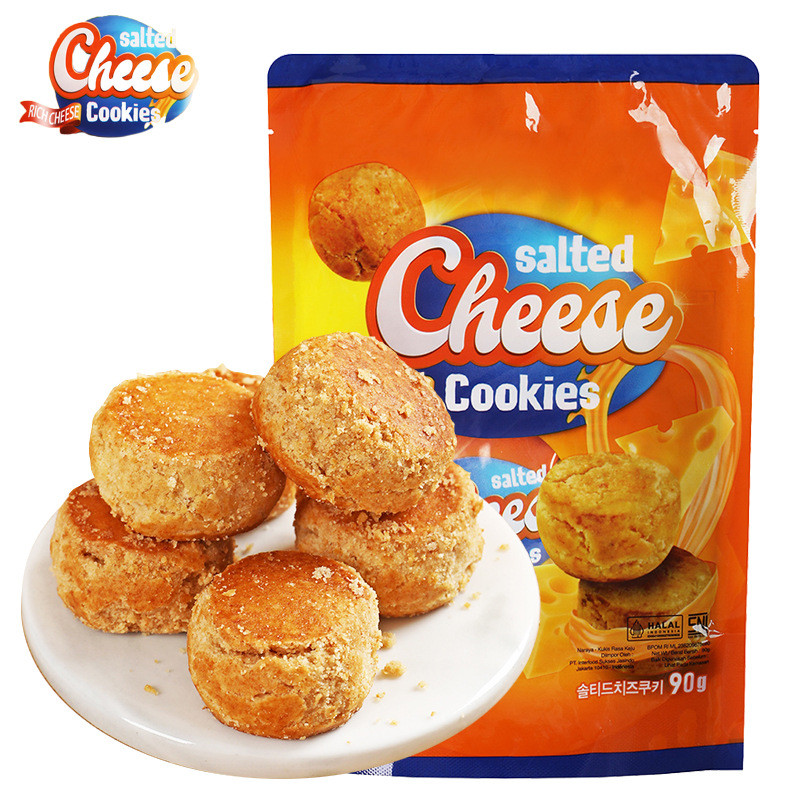มาเลเซียนําเข้าชีสเค็มขนมชนิดร่วน 0ก ถุงชีสชีสบิสกิตเค็มสํานักงานขนมขบเคี้ยวขนมขบเคี้ยว LS32226 @