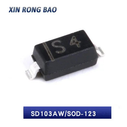 100 ชิ้น 1N5819W SOD-123 1206 SMD scottky ไดโอด 1N5819 (Marking S4) SD103AW