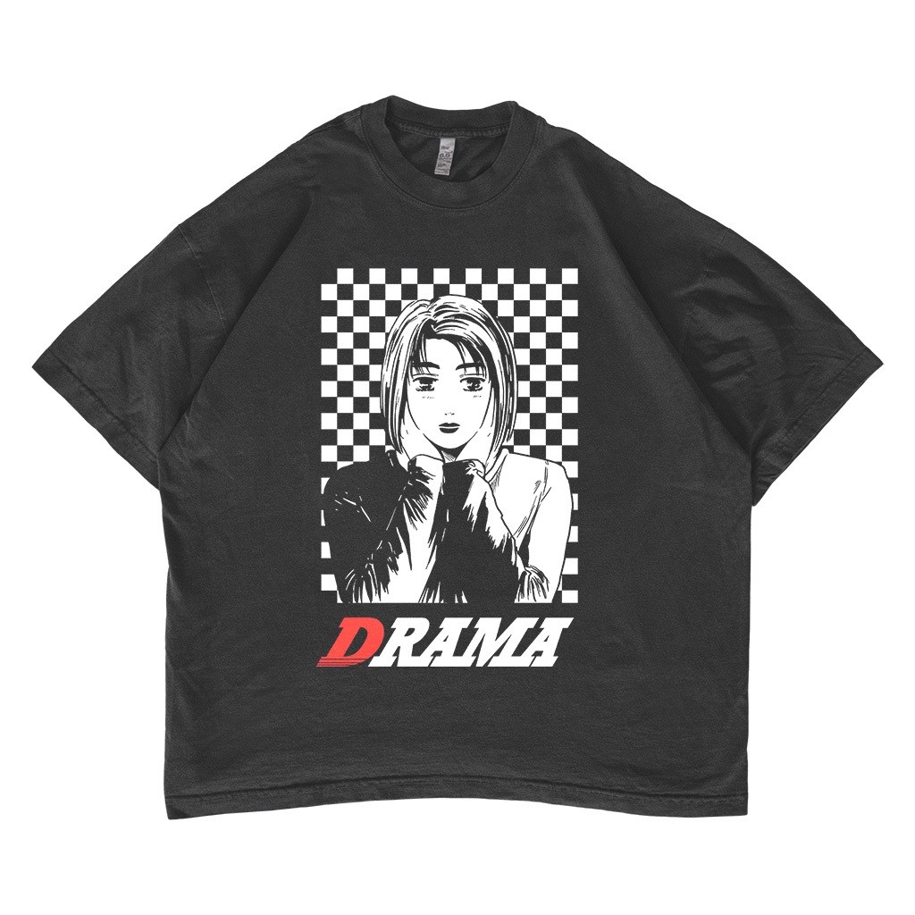 แฟชั่น Initial D Natsuki Mogi เสื้อยืดอะนิเมะ S-5XL ผ้าฝ้ายลูกเรือคอ