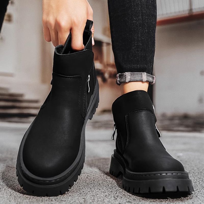[สินค้าใหม่] Martin Boots Mens High-Top สไตล์อังกฤษโดยรวมรองเท้าฤดูใบไม้ผลิฤดูใบไม้ร่วงรองเท้าผู้ชาย