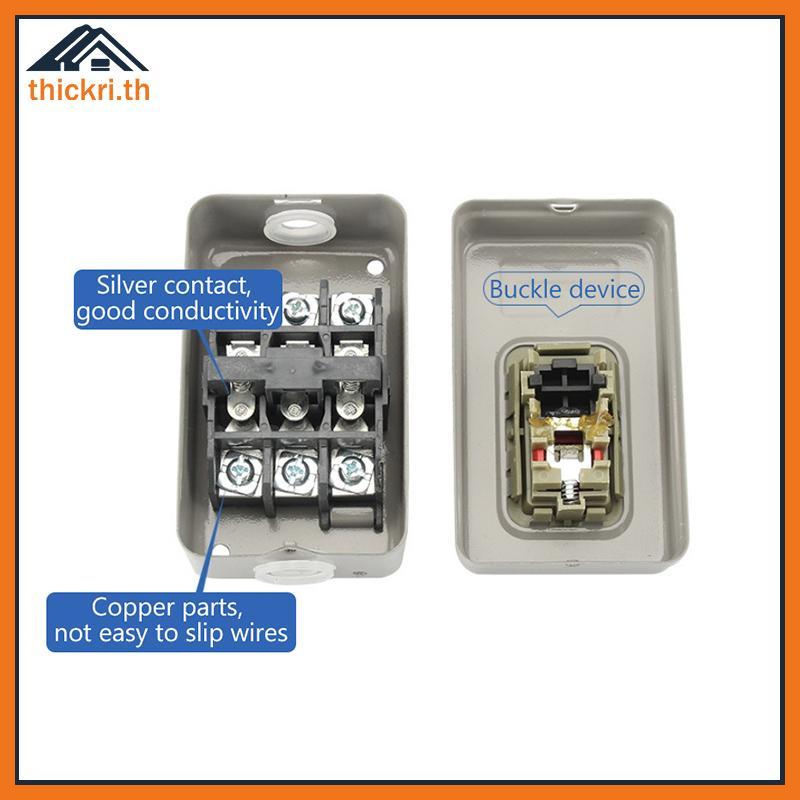 TT Start ปุ่มสวิทช์ AC380V สามเฟส BS211B BS216B BS230B มอเตอร์ควบคุม Start Stop Switch PL