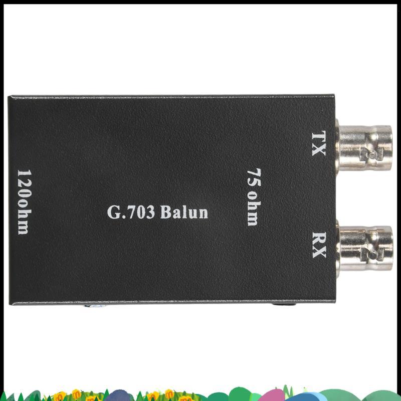 Super 2.048Mbps G703 Coaxial BNC to RJ45 Transmitter E1 Converter Balance to Unbalance 75 Ohm to 120