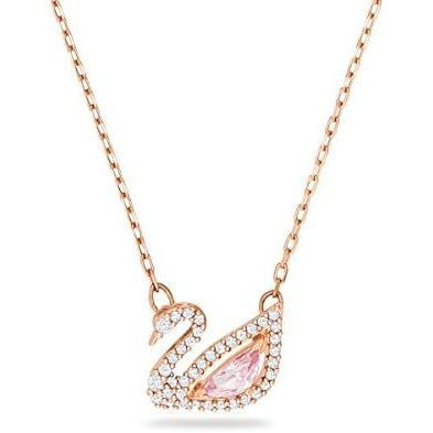คอลเลกชันเครื่องประดับ Swarovski Dazzling Swan พร้อมคริสตัลด้วยสีฟ้า สีชมพู และใส