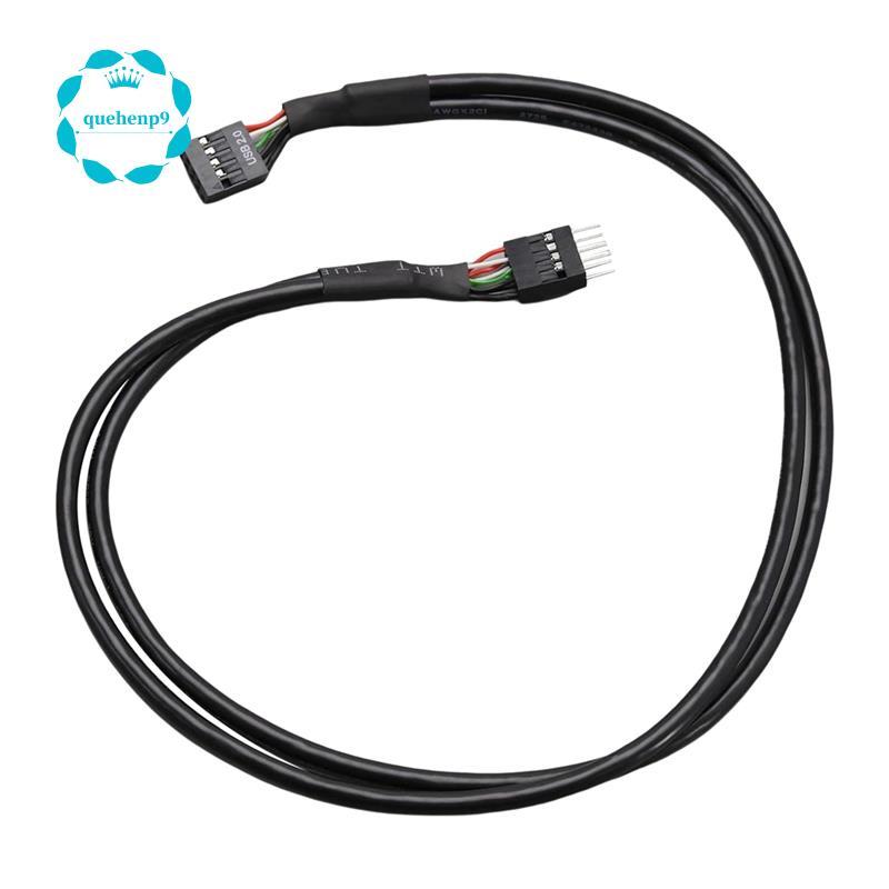 [Fast Q9]MainBoard Chassis Front 9-Pin Terminal USB 2.0 Male to Female Extended Cable USB 2.0 9Pin t