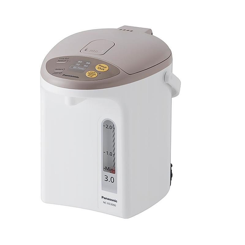 PANASONIC กระติกน้ำร้อน รุ่น NC-EG3000 สีขาว-น้ำตาล ความจุ 3 ลิตร