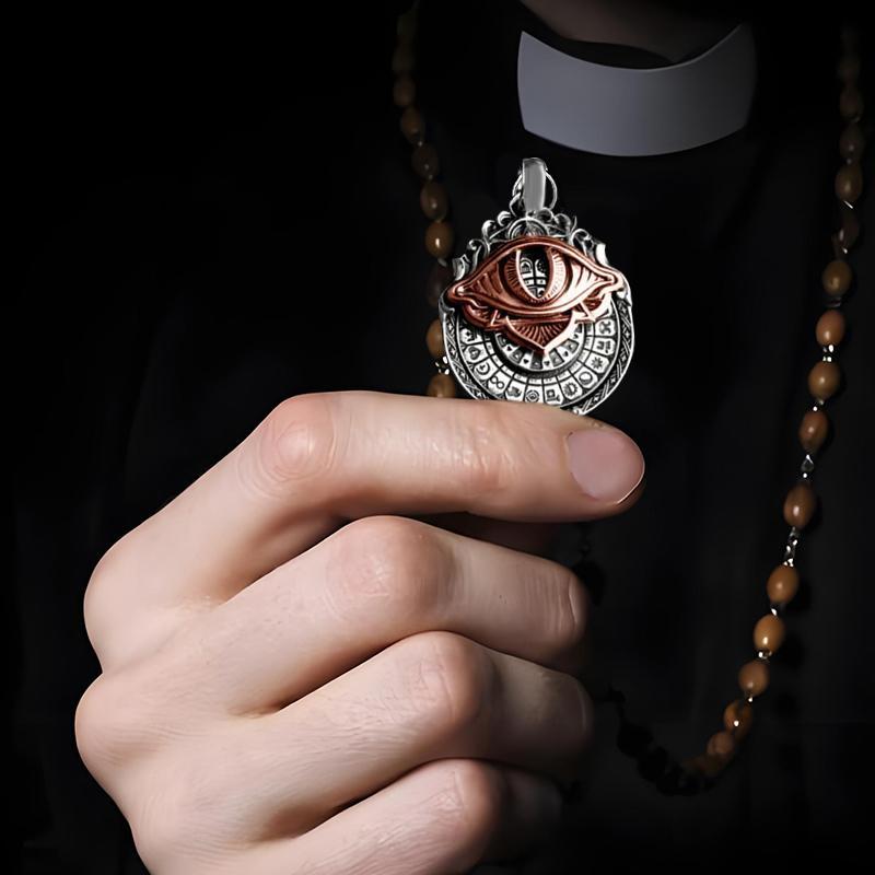 [TurnBright] Vision Pendant - All-Seeing Eye Nelace, Card Symbol Pendant, Mystic Divination Jewelry,