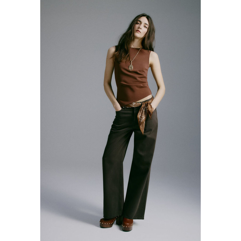 H&M(เอชแอนด์เอ็ม) เสื้อท่อนบนดีไซน์ไม่สมมาตร Women Asymmetric top 1314586_1