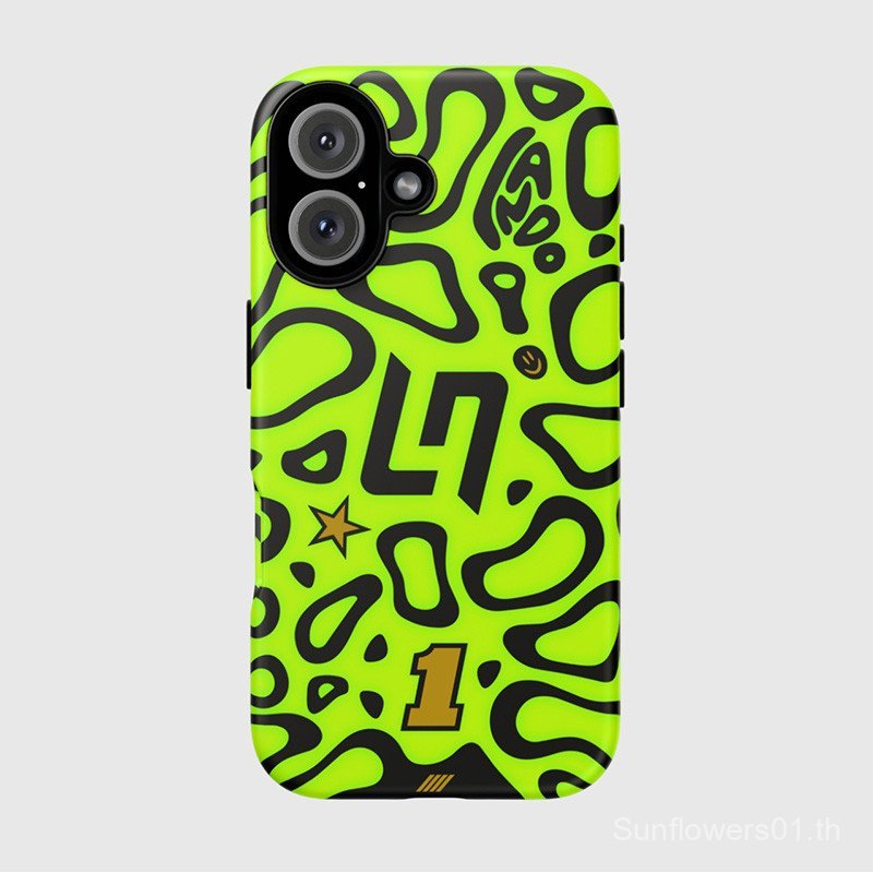 F1 Lando Norris 2026 หมวกกันน็อคเคสโทรศัพท์สําหรับ iPhone 17 Pro Max 16 15 14 13 12 11 Samsung S24 Two-in-One Anti-fall Shell YQ91