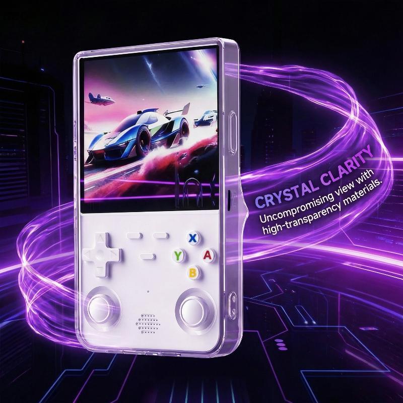 [PEO] R36S Ultra เกมคอนโซลกันฝุ่นป้องกันเคสใสน้ําหนักเบาสําหรับบนอุปกรณ์ความบันเทิง Go VN