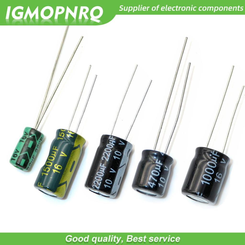 10PCS Electrolytic capacitor 50V2200UF 16*25 450V47UF 16*25 16V1500UF 10*20 35V1000UF 13*21 400V6.8U