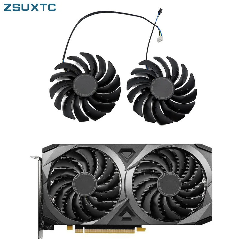 HL 95 มม.PLD10010S12HH RTX3060 RX6600 6700 XT gpu พัดลมระบายความร้อนสําหรับ MSI RTX 3070 3060 3060Ti