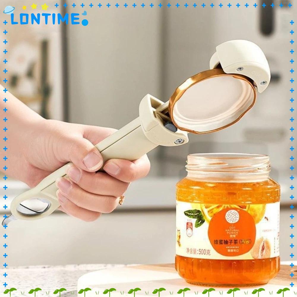 LONTIME สามารถเปิดฝา, 304 สแตนเลสเกียร์ออกแบบที่เปิดขวด,ปรับ Ergonomic Handle เครื่องดื่มหมวกเปิดใช้ในครัว