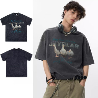 PannoFluxus เสื้อยืดแขนสั้นสไตล์อเมริกันสำหรับผู้ชาย ออกแบบม…