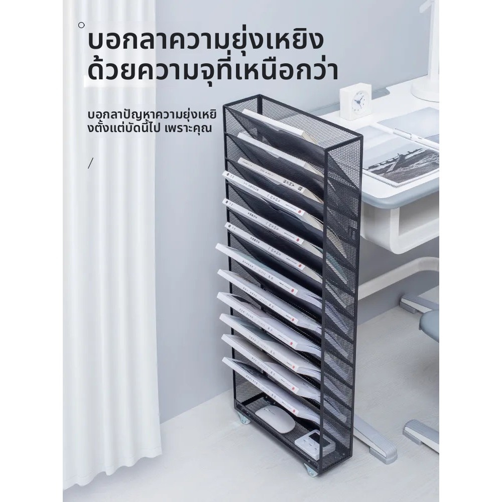 [พร้อมสต็อก] โต๊ะ พื้นที่จัดเก็บ เครื่องมือที่มีประโยชน์ห้องเรียนกระเป๋าหนังสือโต๊ะการจัดเก็บนักเรียนโรงเรียนมัธยมมัธยมต้นหนังสือชั้นที่ถอดออกได้ล้อขนาดเ