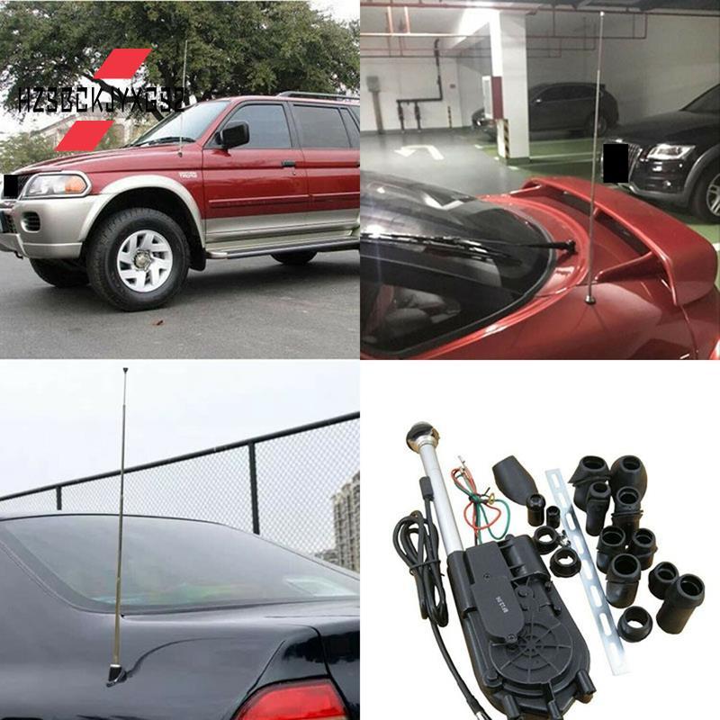 Hzsbckjyxgs2Car จัดแต่งทรงผมเสาอากาศชุด AM FM มอเตอร์อัตโนมัติรถอุปกรณ์เสริมสําหรับ W140 W126 W124 W