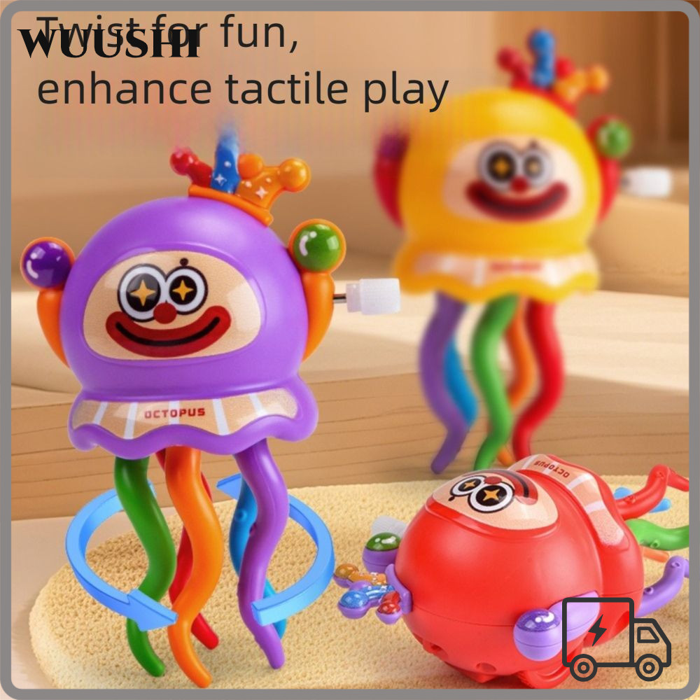 WUSHI เต้นรําOctopus ของเล่น, Clockwork Magic Auto-Dance Octopus ของเล่น, Crawling เต้นรําตัวตลกรูปร