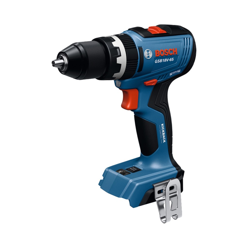 BOSCH สว่านกระแทกไร้สาย 18V Brushless รุ่น GSB18V-65 (เฉพาะเครื่อง) รับประกันของเเท้