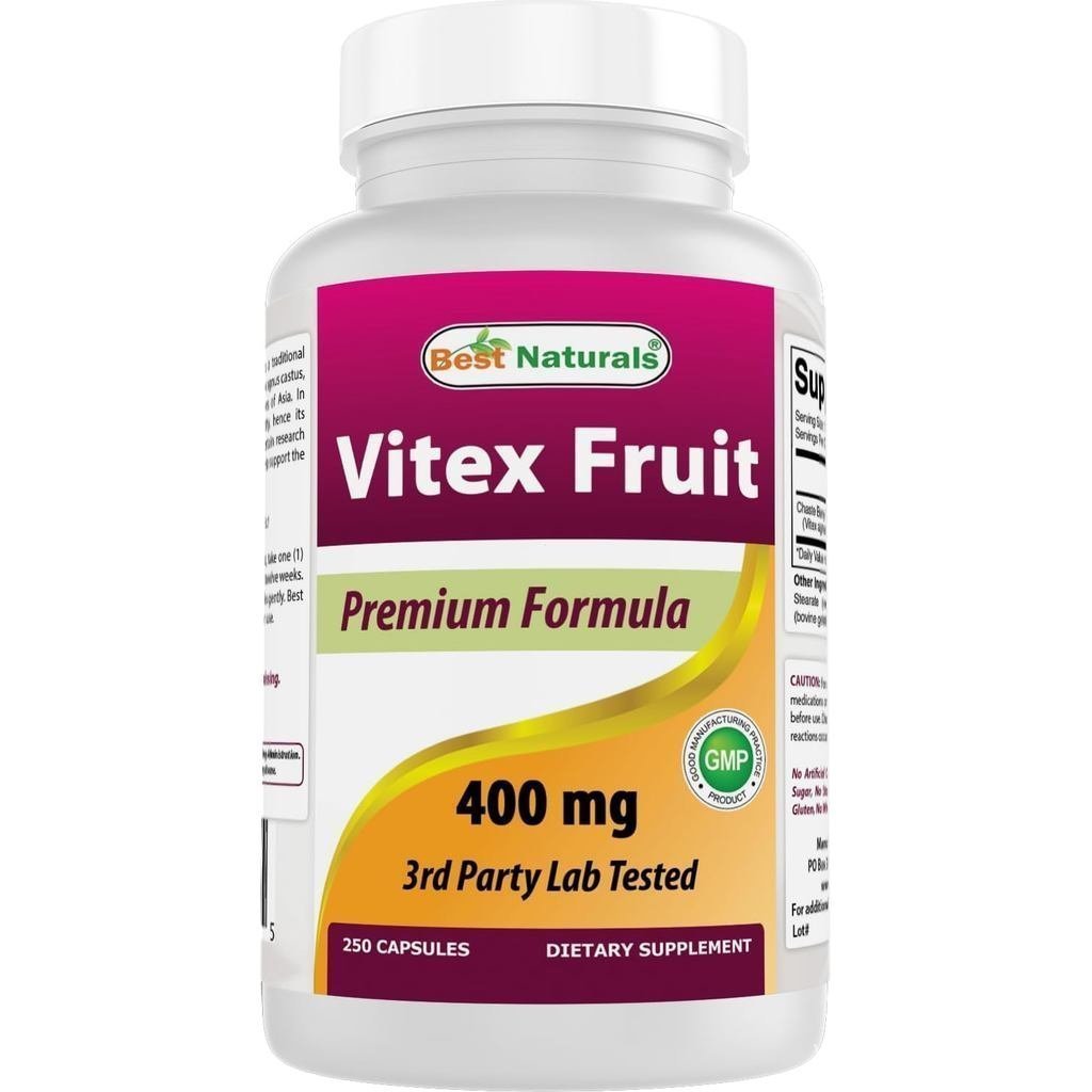 Best Naturals Vitex Chasteberry 400 มก. 250 แคปซูล