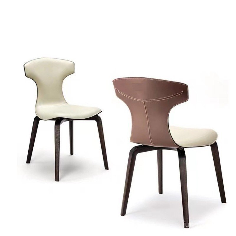 Club เก้าอี้หนังหรูหราเก้าอี้รับประทานอาหารโรงแรม Designer Negotiation เก้าอี้ High-End สไตล์อิตาลีห