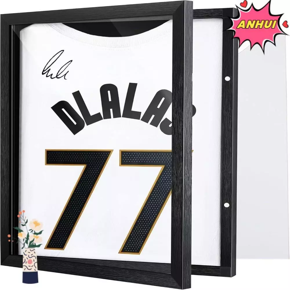 ANHUI Jersey Frame Display ,แก้วอะคริลิค Magnetic Attraction Football Shirt Frame, Gift 1313 นิ้ว 1814 นิ้ว สีดํา Display Sports Uniform