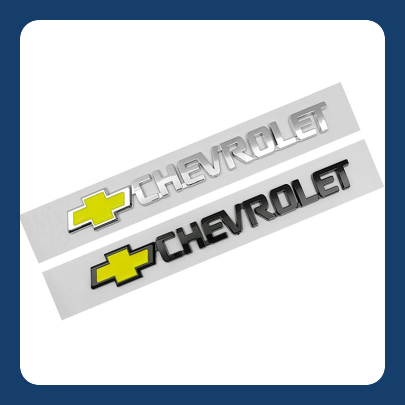 3D สติกเกอร์ตัวอักษรรถภายนอกด้านหลังสัญลักษณ์สําหรับ Chevrolet Captiva Lacetti Cobalt Chevelle Camaro Spark Epica Trax อุปกรณ์เสริม