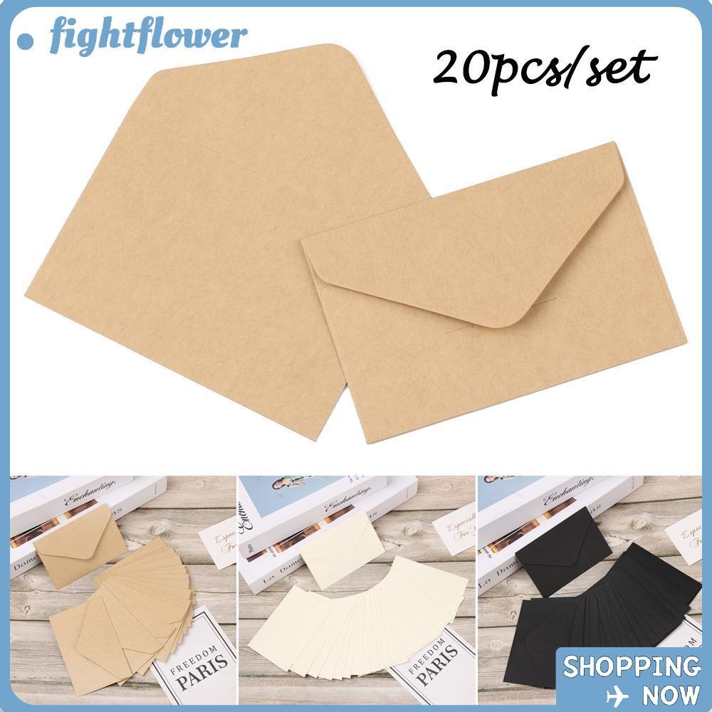 FIGHT 20 ชิ้น/เซ็ต Western Envelope Business Gift Retro Mini Series เครื่องเขียนกระดาษคราฟท์