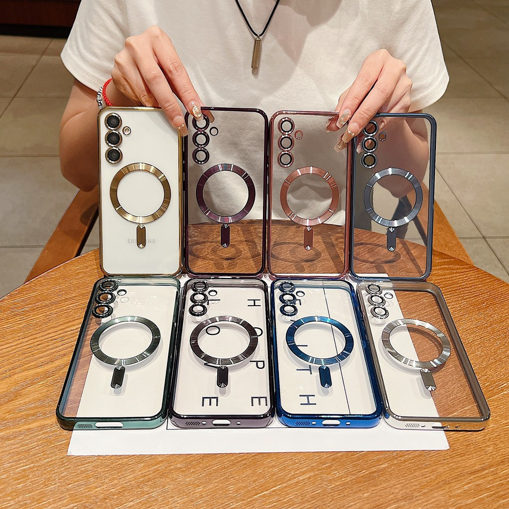เคส Samsung A36 5G SM-A366E SM-A366E/DS SM-A366B SM-A366B/DS SM-A366U SM-A366U1 SM-A366W เคสโทรศัพท์ใสแม่เหล็กในตัวพร้อมเลนส์เคลือบด้วยไฟฟ้าพร้อมเลนส์ใสในตัว - รูปที่ 7