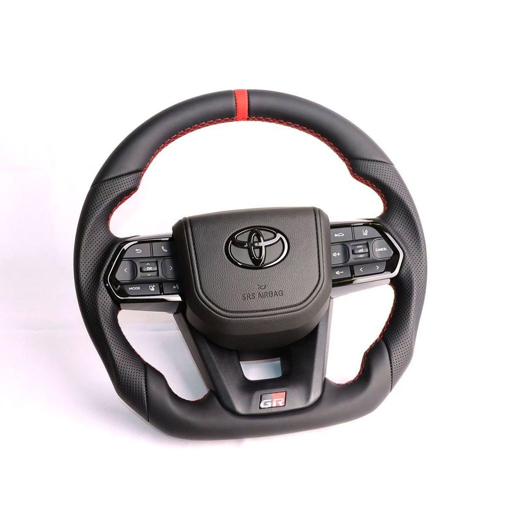 เฉพาะ Toyota Prado Cool Road Ze ดัดแปลง lc300 พวงมาลัย GR กีฬาเปียโน Black Henland Alpha