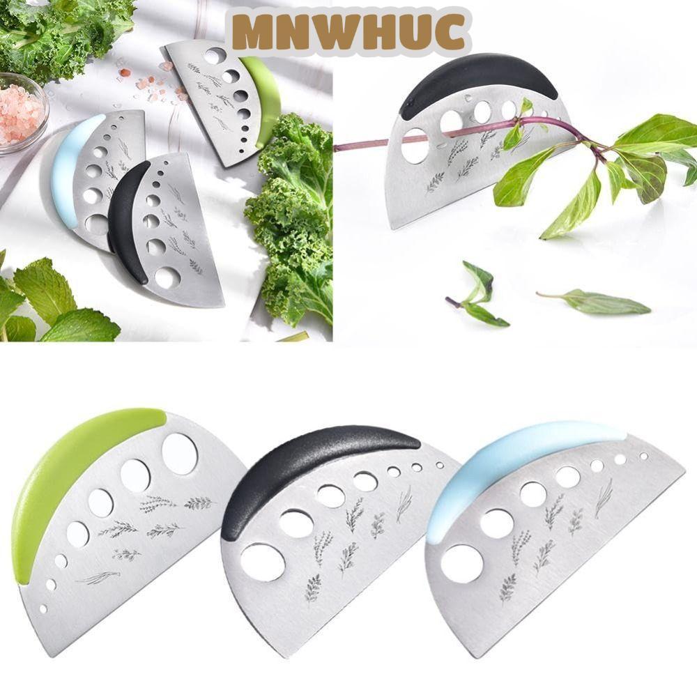 MNWHUC เครื่องตัดสมุนไพร Stripper, สแตนเลส 7 หลุมวานิลลาผัก Greens Leaf Remover, 2 in 1 ทนทานมัลติฟั