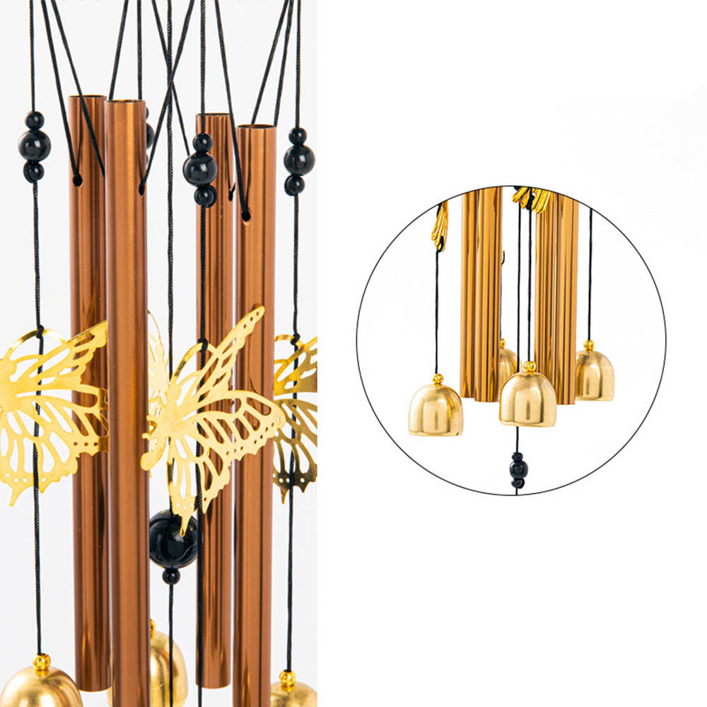กระดิ่งโมบาย ยันต์ 8 ทิศ กระดิ่งลม หยินหยาง แบบแท่งโลหะ 5 หลอด กระดิ่งมงคล เรียกทรัพย์ เสริมฮวงจุ้ย Wind Chimes - รูปที่ 5