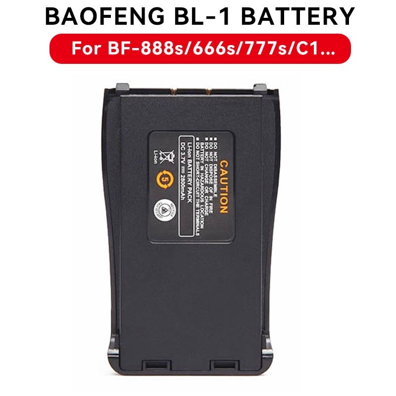 แบตเตอรี่เครื่องส่งรับวิทยุ Baofeng 888s BL-1บอร์ดไฟฟ้าแบตเตอรี่ Baofeng BF-999s/777s/666s/C1แบตเตอร