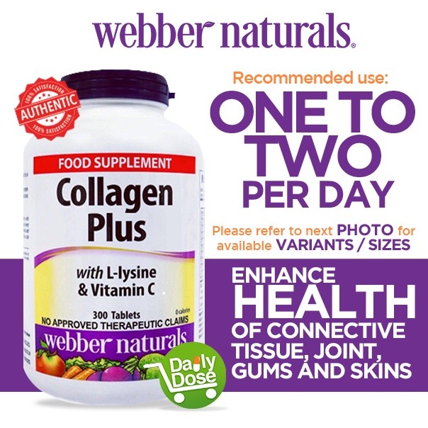 Webber Naturals Collagen Plus พร้อม L-Lysine และวิตามินซี