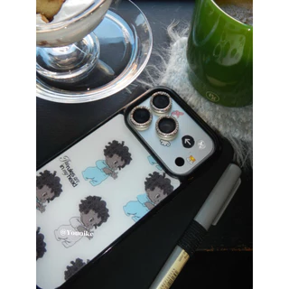 Good night boy สไตล์เกาหลี ins น่ารักเด็ก Anti-slip เหมาะสําหรับ iphone17pro/17promax เคสป้องกัน Apple 16 เคสโทรศัพท์ 16promax เคสป้องกัน 15/13/14 กรณี 11/12