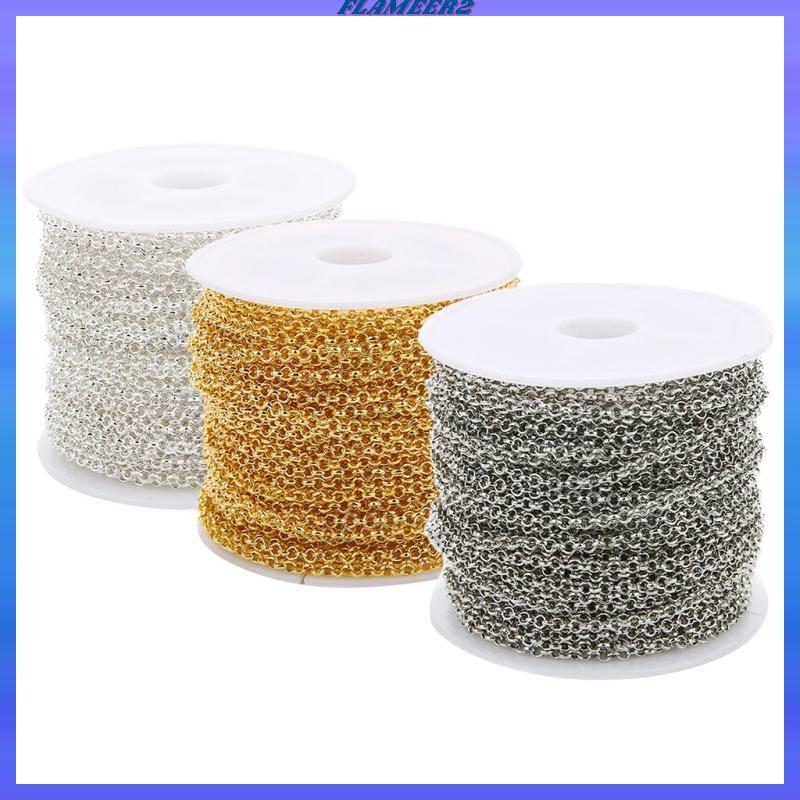 [Flameer2] 3 Coil 30yds สายเหล็ก ผลการค้นหาเครื่องประดับ สร้อยคอ สร้อยข้อมือ K+Silver as