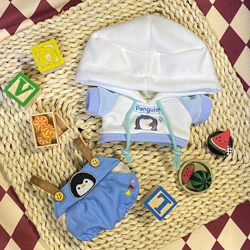 ชุดตุ๊กตา 10cm ชุดตุ๊กตา 10 cm เสื้อสเวตเตอร์เพนกวิน 20 ซม. พร้อมส่ง ชุดเอี๊ยมของเล่นตุ๊กตา