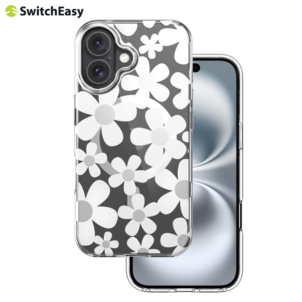 ✨ส่งใน🇹🇭 SwitchEasy Fleur เคสไอโฟน iPhone 16 / 16 Plus เคสไอโฟน16 เคสลายดอกไม้ เคสชาร์จไร้สาย Magnet