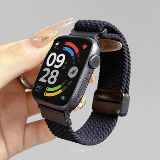สายนาฬิกากีฬา สายรัดไนลอนที่ถักด้วยแม่เหล็ก ปรับได้ สำหรับ for Xiaomi Redmi Watch 6 5 4 สำหรับ for Mi Band 10 9 8 Pro