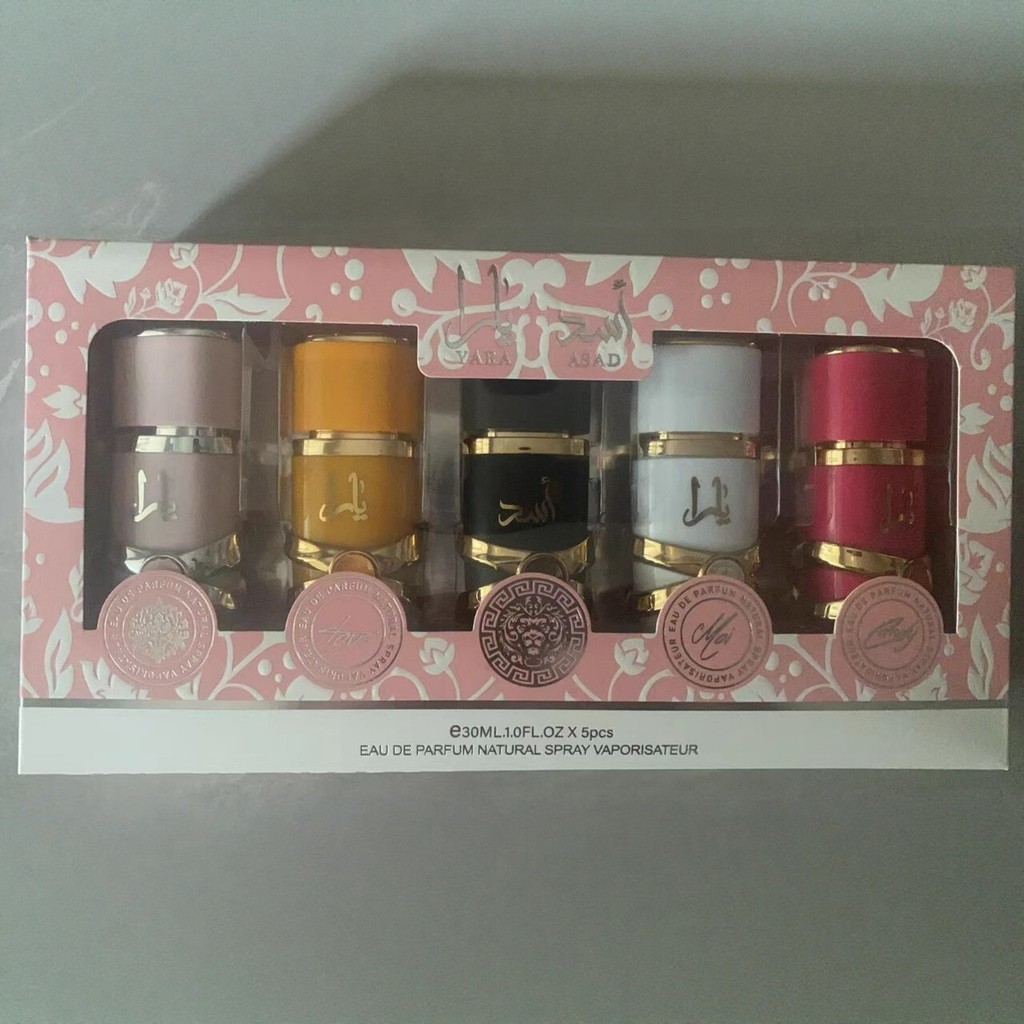 Set Perfume YARALattaf Middle East Arabic Dibai Box Perfume ชุด 5 ชิ้น