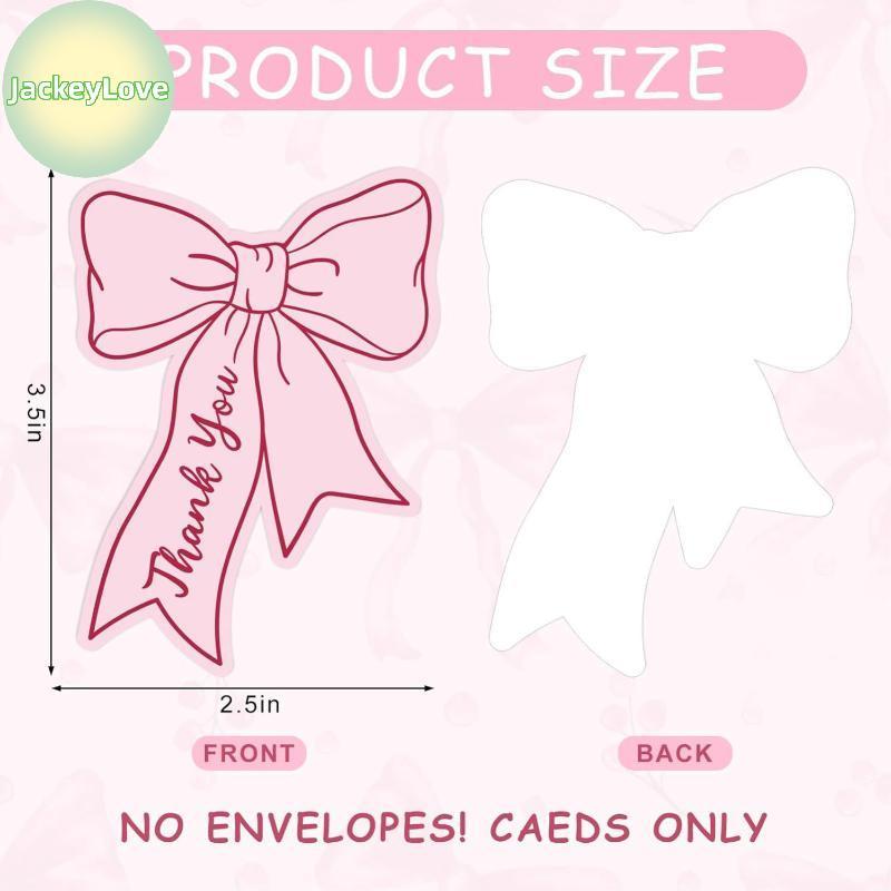JackeyLovezz 50 ชิ้นโบว์ DIY ที่เขียนด้วยลายมือครอบครัวของขวัญการ์ดของขวัญวันเกิดเด็กการ์ดร้านอาหารธุรกิจขอบคุณการ์ด TH - รูปที่ 3