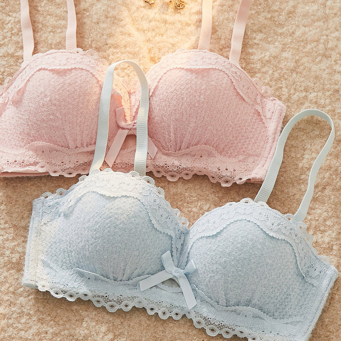 🎀bearbra🎀บราหนา มีฟองน้ำ บราเกาะอก ไม่มีโครง 4 แถว 3 ตะขอ ชุดชั้นในน่ารัก - รูปที่ 2