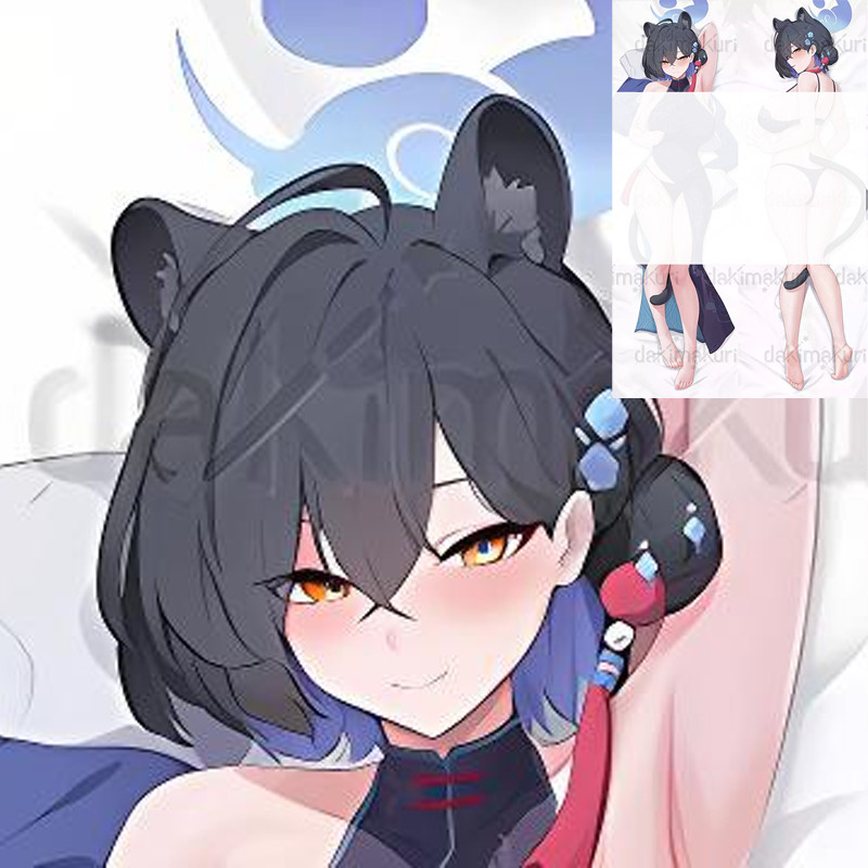 Blue Archive อะนิเมะ Dakimakura Urushibara Kaguya ปลอกหมอน DIY ส่วนบุคคลพิมพ์สองด้านปลอกหมอน