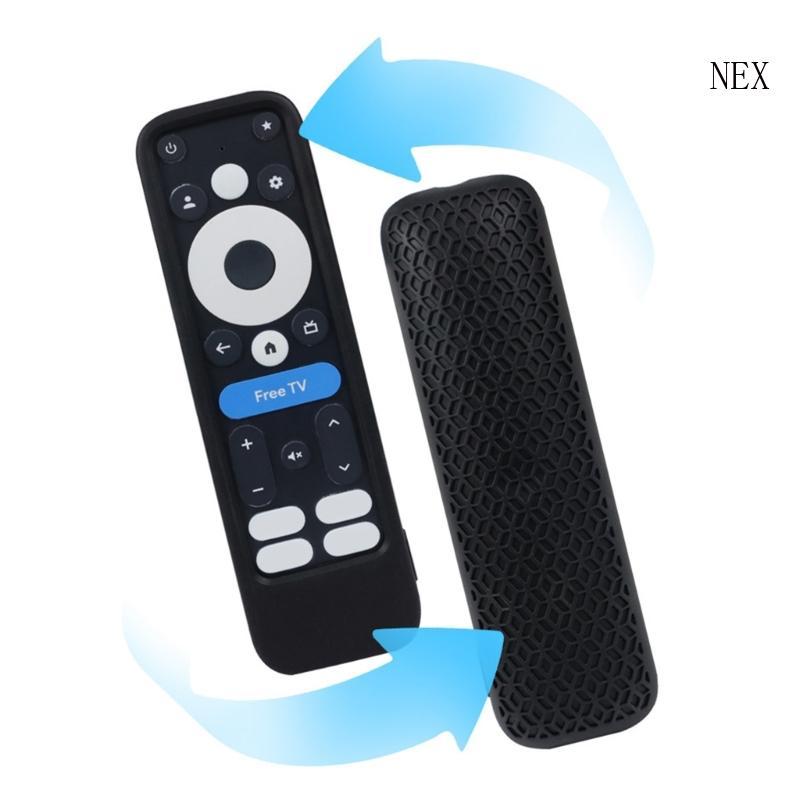 เคส NEX สําหรับ onn TV 4K รีโมทคอนโทรลฝาครอบป้องกันแบบนุ่มพร้อมเชือกเส้นเล็ก