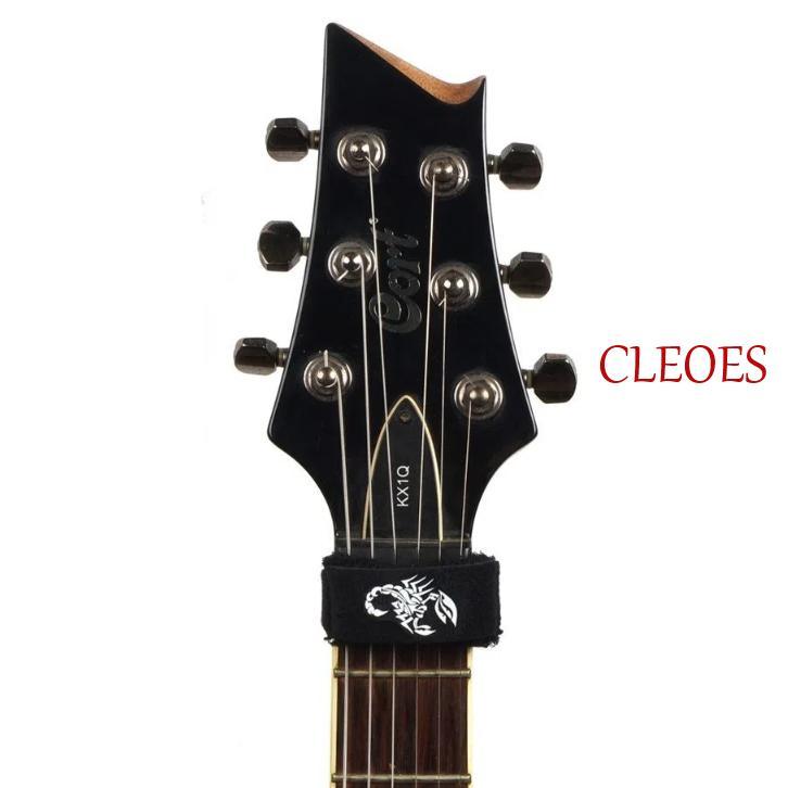 CLEOES Fret Wrap Guitar, Noise ติดตั้งง่ายเทปคานกีตาร์, กีต้าร์ Fret Wrap สายรัดกีตาร์แบบปรับได้ Noi